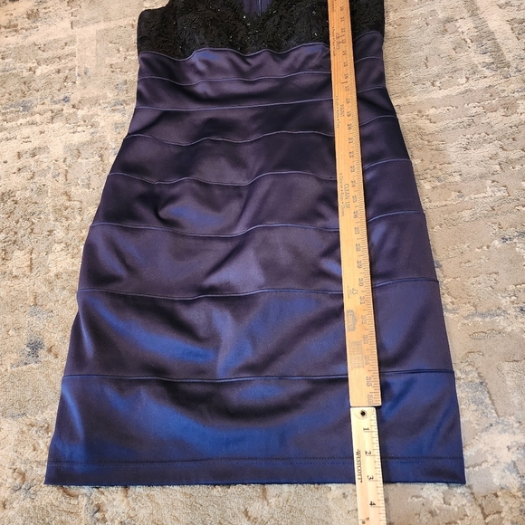 Eliza J. Navy/Black Lace sleeveless dress - Picture 16 of 17